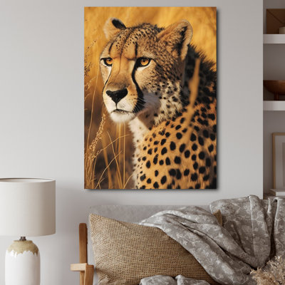 " Majestic Cheetah In Savanna Plains "