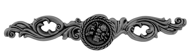 Poignée fantaisie Sforza 1,25 po, Nickel antique