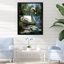«Swans Refuge In Tropical Lake I», reproduction d'art sur toile-97171803-97171804