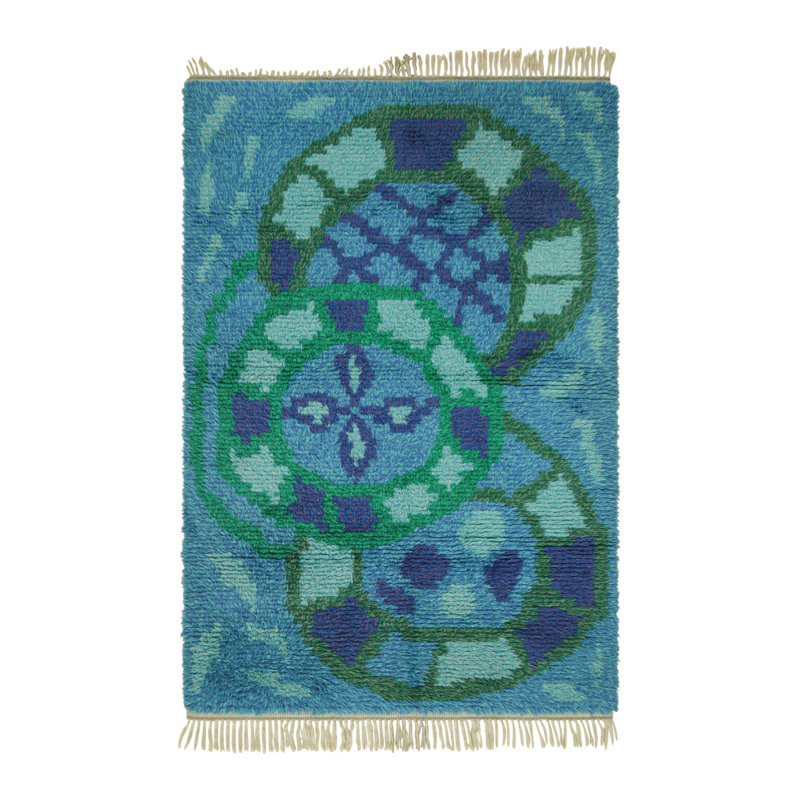 One-of-a-Kind 4’7x6’9 Hand Knotted Area Rug