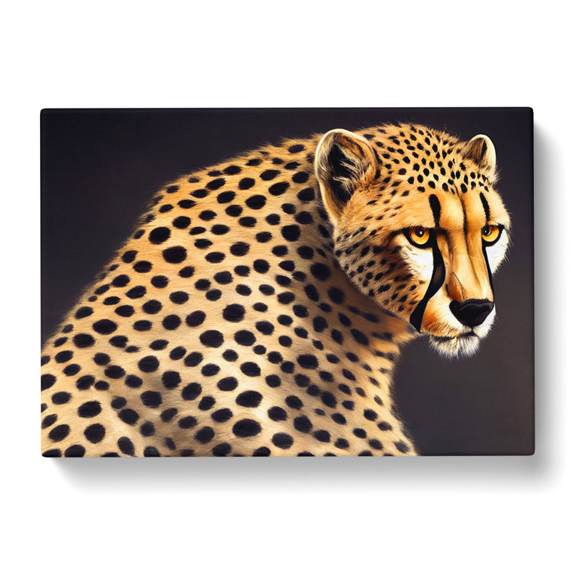 Masterful Cheetah - Wrapped Canvas, 50cm H x 76cm W x 3cm D