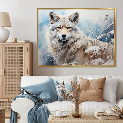 Wolf Winters Embrace - Décoration murale animaux