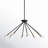 Anika 8 - Light Dimmable Sputnik Modern Linear Chandelier