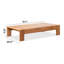 Table basse d'extérieur en eucalyptus Leon