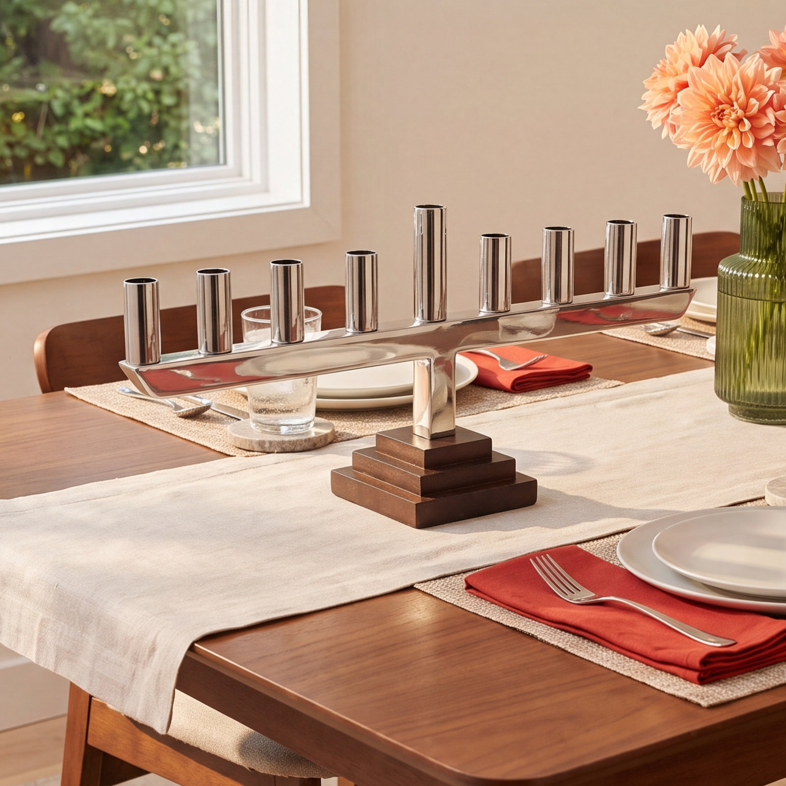 Stainless Steel Menorah