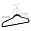 Paquet de 10 cintres en plastique antidérapants recouverts de caoutchouc noir avec crochet pivotant à 360 °-130549639