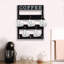 Solid Wood Coffee Mug Holder Wall Mounted, Rustic Cup Rack With 8 Hooks-106477257
