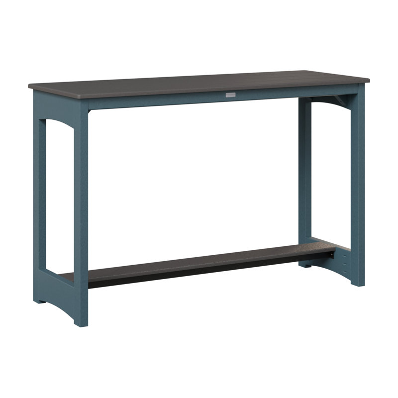 Table de bar Berlin Gardens, Gris fumée, 38.5" H x 60" W x 22" D, Ardoise