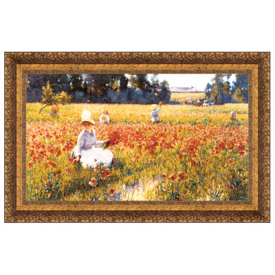 " In Flanders Field Where Soldiers Sleep And Poppies Grow, 1890 " by Robert William Vonnoh
