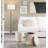 Quilted Ottoman Set Metal And Velvet