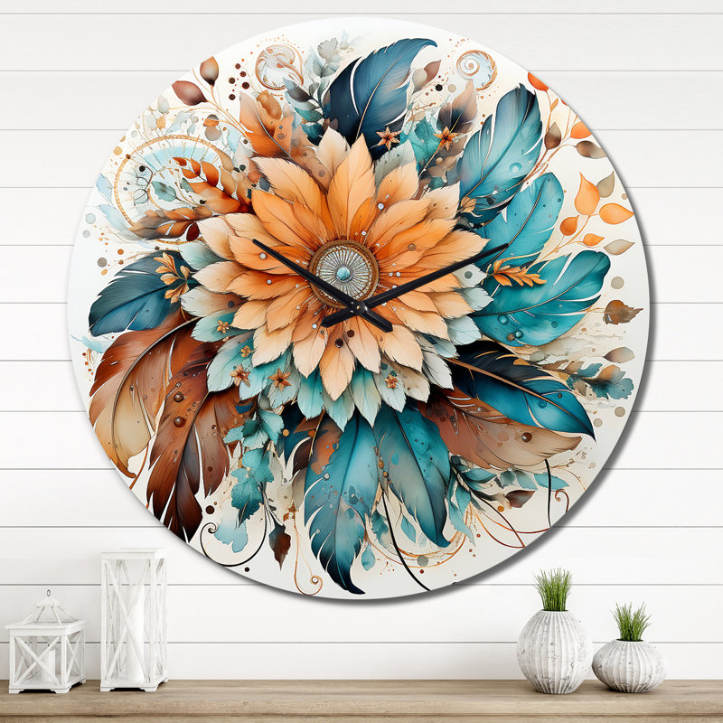 Horloge murale Boho, Très grand