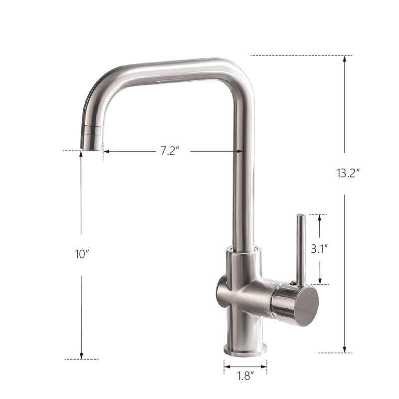 Clihome Kitchen Faucet, Nickel