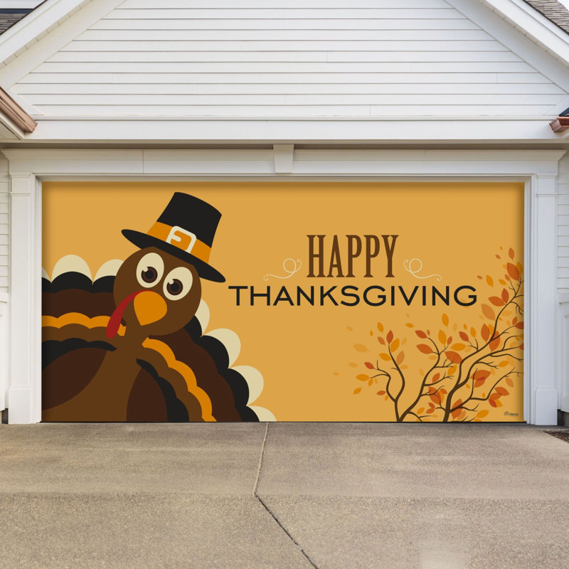 Murale de porte de garage Happy Thanksgiving
