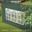 Outsunny Gazebo Side Panels with Window for 3x3(m) Pop Up Gazebo-1926262104