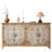 Wood Accent Cabinet with 4 Doors and Adjustable Shelves