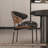 Sophisticated retro-style oval dining table set-1590847986
