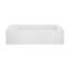 Baignoire d'angle Virage 60 po x 30 po avec bonde à droite et tablier-64882026