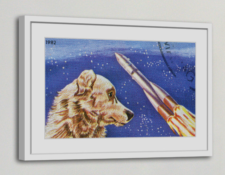 Dog Watches Takeoff - Print on Canvas, 61cm H x 91cm W x 3.81cm D