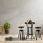 Tabouret de bar pivotant en bois massif Attayac