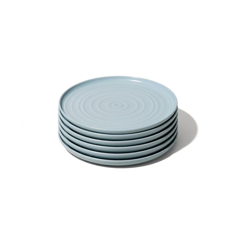 Assiette plate Terra RPET - bleu - ensemble de 6, Bleu