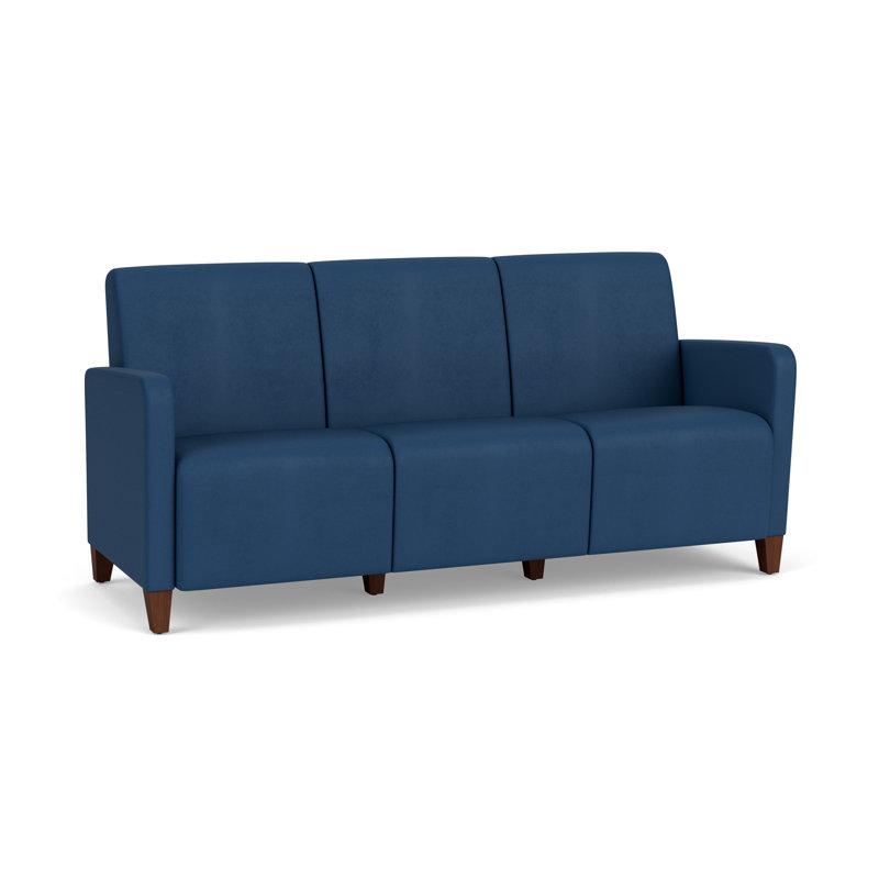 Fauteuil de réception 3 places Ravenna, Bois de noyer, Patriot Plus Blue Ridge