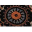 Tapis noir en laine noué à la main de style oriental Madeleyn