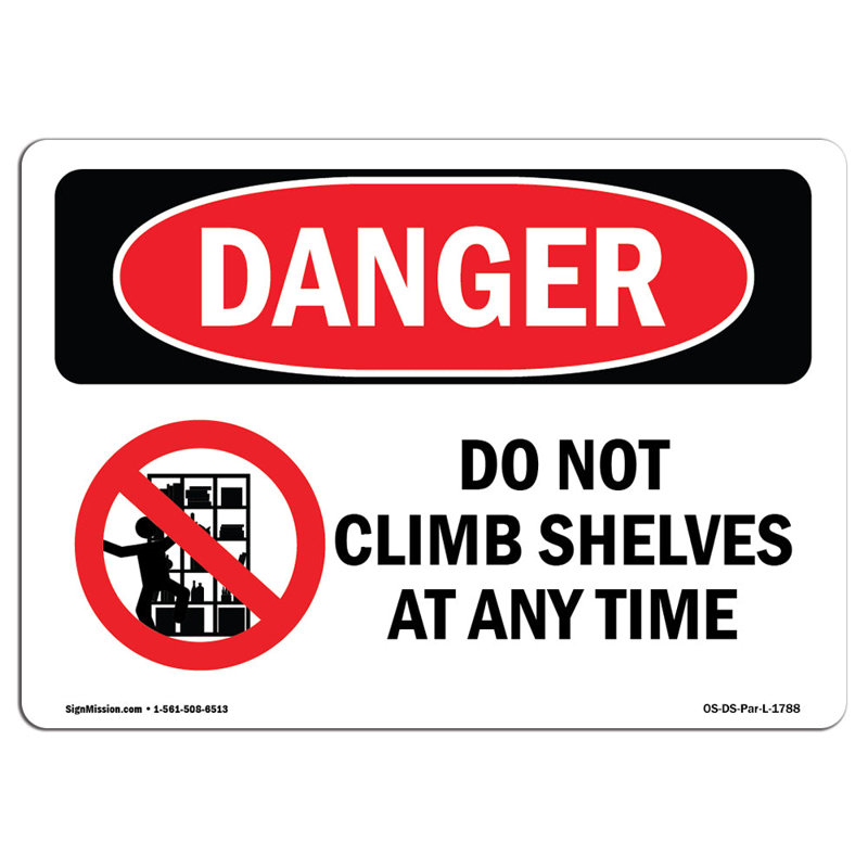 Danger Sign, 18" H x 24" W x 0.1" D