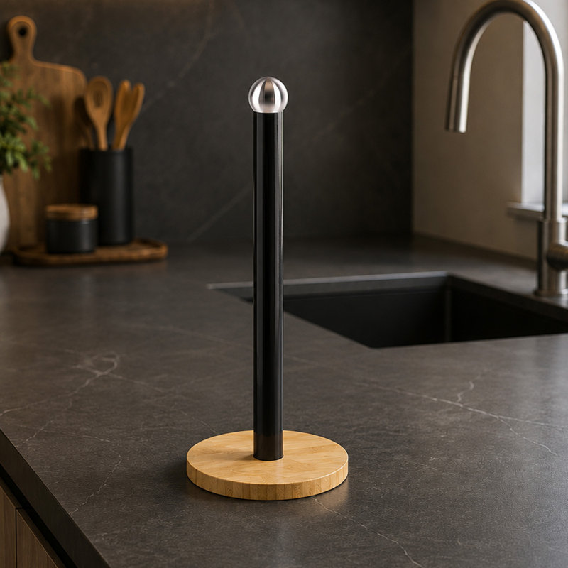 Paper Towel Holder, Black