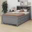 Lit plateforme avec tête de lit avec rangement, USB, lit gigogne et 3 tiroirs-2124545135-2124545134