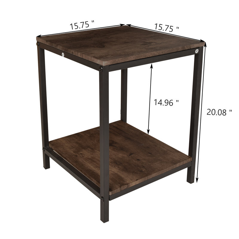 Hoyle Tray Top End Table, Brown