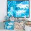 Art liquide en bleu clair et turquoise - Peinture sur toile-67406002-67406013