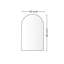 Miroir de salle de bain arqué en alliage d'aluminium 40 po x 30 po noir - reflet transparent, cadre antirouille, coffre-fort en métal 30 x 40, support, mélange moderne et industriel-121367365