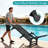 HDPE Wood Grain Outdoor Chaise Lounge Chair with Wheels & Cup Holder, 5-Position Adjustable Recliner, All-Weather Poolside Lounger-326734112