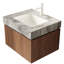 Armoire de salle de bain flottante Mid-Century