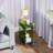 Acrylic End Table, Narrow Slide Sofa Side Table with 2-Tier Storage Shelf, Modern Small Space Nightstand for Living Room Bedroom Porch Accent Furniture-215975467