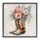 "Country Cowboy Bottes", bouquet encadré sur bois par Ziwei Li, impression