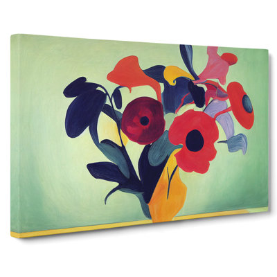 Unbeatable Modern Flowers - Wrapped Canvas