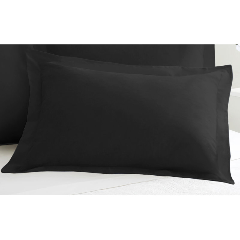 Polyester Sham Set, King, Black