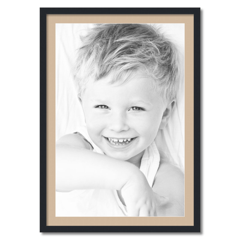 Cadre pour photo simple 24 po x 36 po en bois mat, Brume écossaise