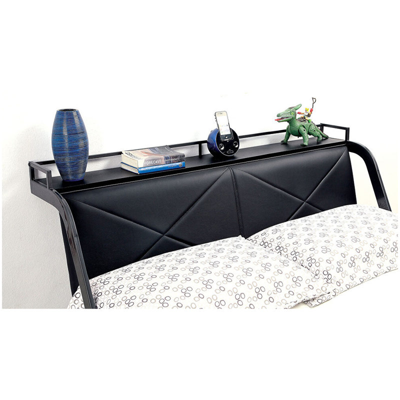 Theodora  Upholstered Metal Storage Bed