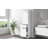 Tall Bathroom Storage Cabinet, Freestanding Storage Cabinet With Two Different Size Drawers And Adjustable Shelf, MDF Board With Painted Finish-359629818