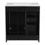 Meuble-lavabo simple de 30 po avec lavabo en céramique Plattville-1411440693