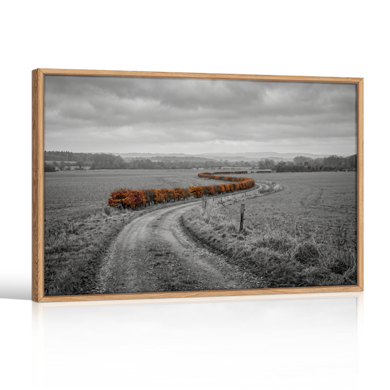 Ensemble de 1 tableau sur toile « Chemin rural », 36"H x 48"W, Naturel