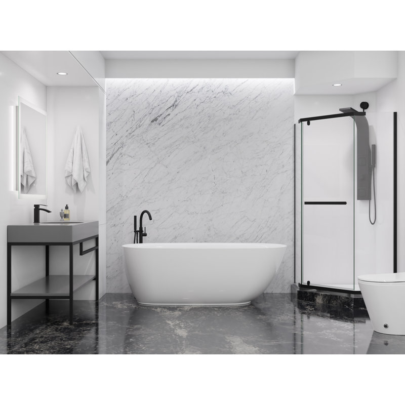 Britt 59.06'' x 29.53'' Soaking Acrylic Bathtub
