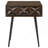 Gibson Coffee Brown 1-drawer Rectangular Side Table