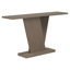 Console avec placage en bois naturel, base en V pour une polyvalence classique, parfaite pour exposer vos articles préférés, assemblage facile-1197863950