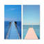 Coastal Blue Pier Perspect - ensemble de 2 impressions sur toile côtières-1728231788-1728231791
