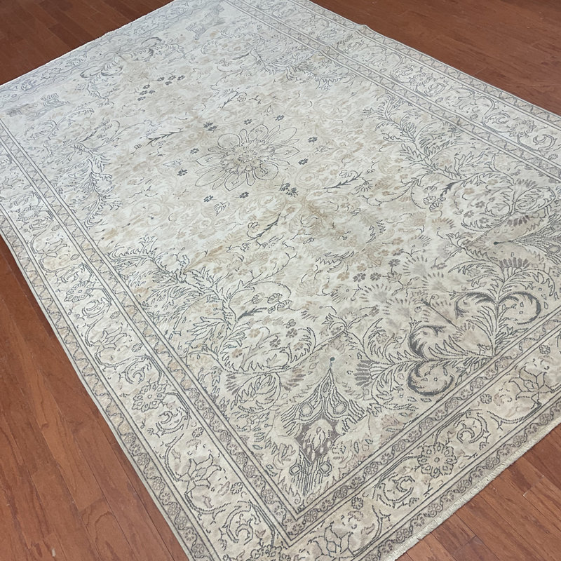 Tapis turc en laine Oushak fabriqué à la main Herat