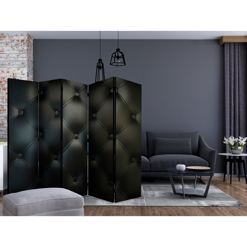 225cm W x 172cm H 5 - Panel Wood Folding Room Divider