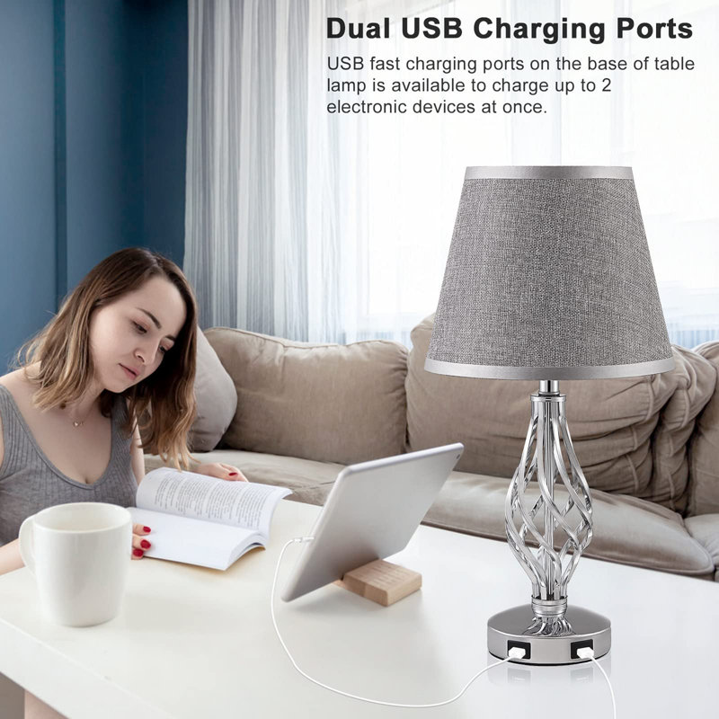 Ejlif Metal USB Table Lamp